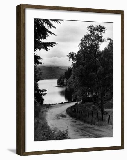 Roadside View of Loch Ard, 1946-Daily Record-Framed Photographic Print