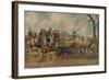 'Roadsters, New London Union Coach', c1840, (1929)-Charles Hunt-Framed Giclee Print