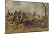 'Roadsters, New London Union Coach', c1840, (1929)-Charles Hunt-Mounted Giclee Print