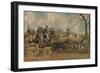 'Roadsters, New London Union Coach', c1840, (1929)-Charles Hunt-Framed Giclee Print