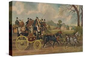 'Roadsters, New London Union Coach', c1840, (1929)-Charles Hunt-Stretched Canvas