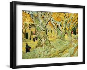 Roadworks At Saint-rémy, 1889-Vincent van Gogh-Framed Giclee Print