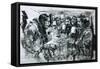 Roald Amundsen and His Companions Celebrating Christmas-Graham Coton-Framed Stretched Canvas