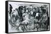 Roald Amundsen and His Companions Celebrating Christmas-Graham Coton-Framed Stretched Canvas