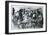 Roald Amundsen and His Companions Celebrating Christmas-Graham Coton-Framed Giclee Print