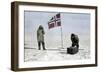 Roald Amundsen, First to Reach the South Pole, Fixing Position at the Pole,1911-null-Framed Giclee Print
