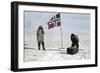 Roald Amundsen, First to Reach the South Pole, Fixing Position at the Pole,1911-null-Framed Giclee Print