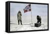 Roald Amundsen, First to Reach the South Pole, Fixing Position at the Pole,1911-null-Framed Stretched Canvas