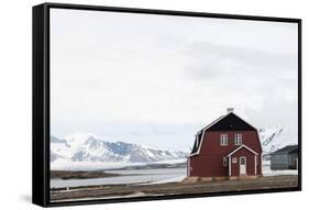 Roald Amundsen House, Ny-Alesund, Spitzbergen, Svalbard Islands, Norway, Scandinavia, Europe-Sergio Pitamitz-Framed Stretched Canvas