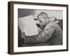 Roald Amundsen in the Cabin of His Ship Gjoa-null-Framed Premium Photographic Print