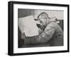 Roald Amundsen in the Cabin of His Ship Gjoa-null-Framed Premium Photographic Print