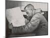 Roald Amundsen in the Cabin of His Ship Gjoa-null-Mounted Photographic Print