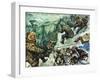 Roald Amundsen's Journey to the South Pole-Luis Arcas Brauner-Framed Giclee Print