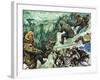 Roald Amundsen's Journey to the South Pole-Luis Arcas Brauner-Framed Giclee Print