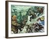 Roald Amundsen's Journey to the South Pole-Luis Arcas Brauner-Framed Giclee Print