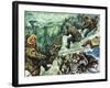 Roald Amundsen's Journey to the South Pole-Luis Arcas Brauner-Framed Giclee Print