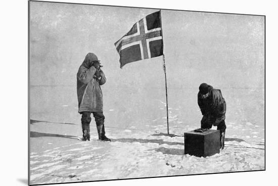 Roald Engelbrecht Gravning Amundsen (1872-192), Norwegian Explorer, at the South Pole, 1911-null-Mounted Giclee Print