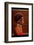 Roanne Nesbitt Modeling Afro Wig and African Inspired Necklace and Headdress-Yale Joel-Framed Photographic Print