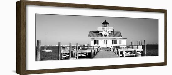 Roanoke Marshes Lighthouse, Outer Banks, North Carolina, USA-null-Framed Photographic Print