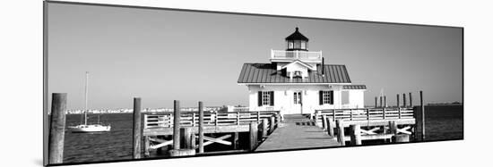 Roanoke Marshes Lighthouse, Outer Banks, North Carolina, USA-null-Mounted Photographic Print