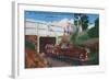 Roanoke, Virginia - Mill Mountain Children's Zoo Train the Zoo Choo-Lantern Press-Framed Art Print