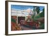 Roanoke, Virginia - Mill Mountain Children's Zoo Train the Zoo Choo-Lantern Press-Framed Art Print