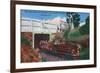Roanoke, Virginia - Mill Mountain Children's Zoo Train the Zoo Choo-Lantern Press-Framed Art Print