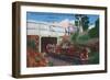 Roanoke, Virginia - Mill Mountain Children's Zoo Train the Zoo Choo-Lantern Press-Framed Art Print