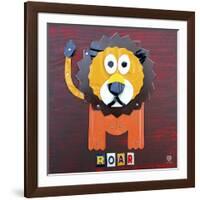 Roar the Lion-Design Turnpike-Framed Giclee Print