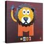 Roar the Lion-Design Turnpike-Stretched Canvas