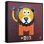 Roar the Lion-Design Turnpike-Framed Stretched Canvas