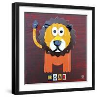 Roar the Lion-Design Turnpike-Framed Giclee Print