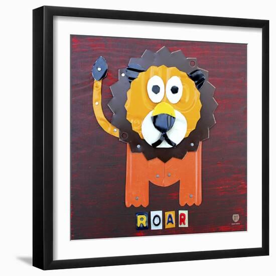 Roar the Lion-Design Turnpike-Framed Giclee Print