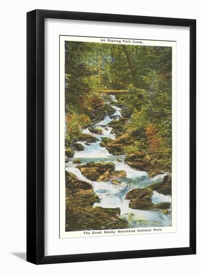 Roaring Fork Creek, Great Smoky Mountains-null-Framed Art Print