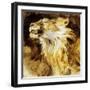 Roaring Lion, C.1833-35-Eugene Delacroix-Framed Photo