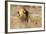 Roaring lion , Kgalagadi Transfrontier Park, Kalahari, Northern Cape, South Africa, Africa-Christian Kober-Framed Photographic Print