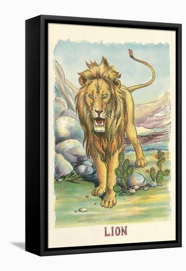 Roaring Lion-null-Framed Stretched Canvas