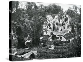 Roaring River Falls, Jamaica, C1905-Adolphe & Son Duperly-Stretched Canvas