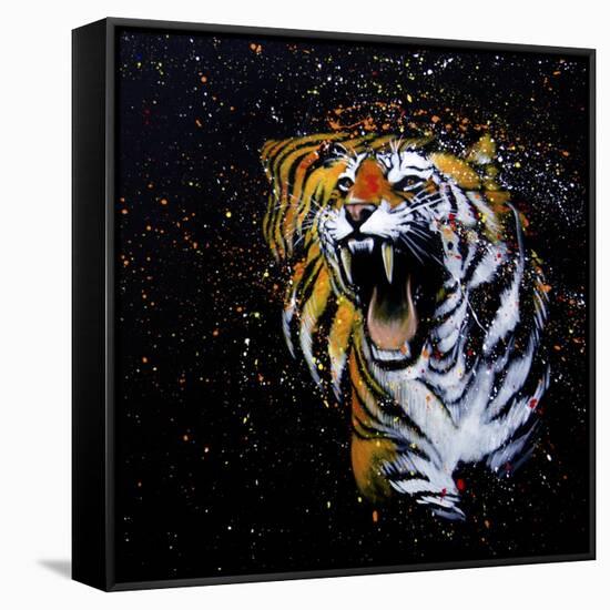 Roaring Tiger-null-Framed Stretched Canvas