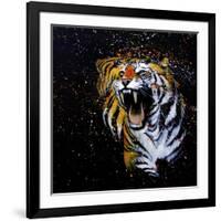 Roaring Tiger-null-Framed Art Print