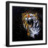 Roaring Tiger-null-Framed Art Print