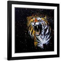 Roaring Tiger-null-Framed Art Print