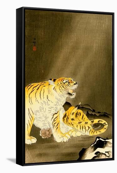 Roaring Tiger-Koson Ohara-Framed Stretched Canvas