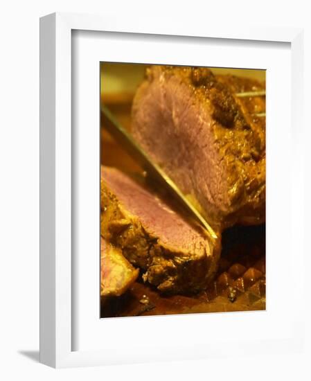 Roast Beef Being Carved, Buenos Aires, Argentina-Per Karlsson-Framed Photographic Print