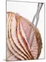 Roast Ham, Partly Carved, with Carving Fork-null-Mounted Photographic Print