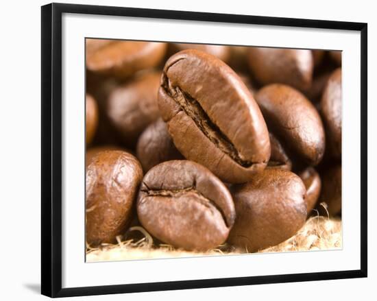 Roasted Coffe Beans Macro Texture-PH.OK-Framed Photographic Print