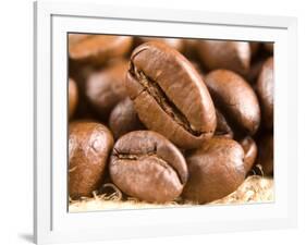 Roasted Coffe Beans Macro Texture-PH.OK-Framed Photographic Print