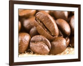 Roasted Coffe Beans Macro Texture-PH.OK-Framed Photographic Print