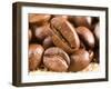 Roasted Coffe Beans Macro Texture-PH.OK-Framed Photographic Print