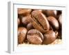 Roasted Coffe Beans Macro Texture-PH.OK-Framed Photographic Print